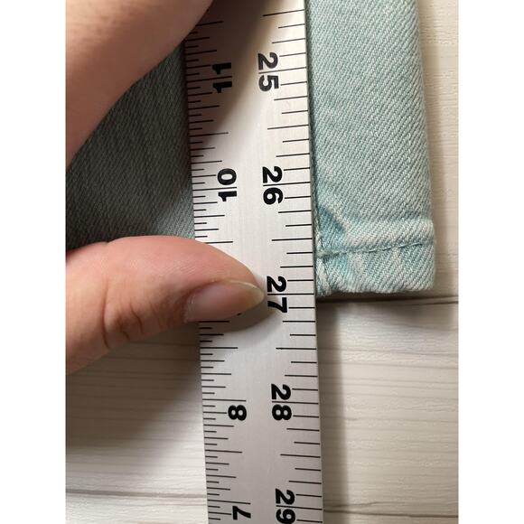Gap Jeans Womens 27 Light Wash Blue Always Skinny Distressed Denim Stretch Pants - Picture 6 of 13